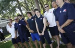 Lundi 14 juin 2010 -
L'équipe de France de volley à la Réunion