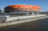 Vue générale de la Mordovia Arena à Saransk, le 4 mai 2018
