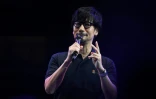 Le créateur japonais de jeux vidéo Hideo Kojima, au Tokyo Game Show le 12 septembre 2019, à Makuhari