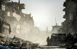 La ville syrienne de Raqa en ruines après le départ des jihadistes du groupe Etat islamique (EI) le 20 octobre 2017
