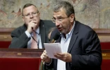 Le député Paul-André Colombani (Liot, Corse-du-Sud) prend la parole à l'Assemblée nationale, à Paris, le 8 novembre 2025