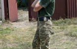 Kateryna Novakivska, commandante adjointe d'une compagnie ukraineinne sur le front du Donbass, dans l'est de l'Ukraine, le 26 juillet 2022