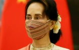 Aung San Suu Kyi à la Maison présidentielle à Naypyidaw le 1er septembre 2020
