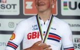 Le Britannique Joshua Tarling médaille de bronze du contre-la-montre des Mondiaux de cyclisme, le 11 août 2023 à Stirling