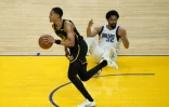 Jordan Poole des Golden State Warriors au cours du match 1 de la finale de Conférence Ouest en NBA contre les Dallas Mavericks le 18 mai 2022 au Chase Center à San Francisco