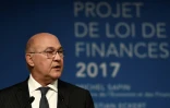 Michel Sapin lors de la conférence de presse de présentation du projet de loi de finances 2017, le 28 septembre 2016