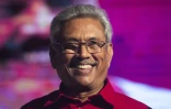Gotabaya Rajapaksa, nouveau président du Sri Lanka, lors d'un meeting de campagne le 13 novembre 2019 à Homagama