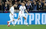 Le milieu de terrain du PSG Ander Herrera, auteur de l'ouverture du score du PSG lors du match nul (1-1) à Bruges mercredi 15 septembre lors de la première journée de phase de poules de Ligue des champions 