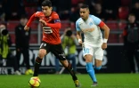 Le milieu de Marseille, Dimitri Payet (d), lors du match de Ligue 1 à Rennes, le 24 février 2019