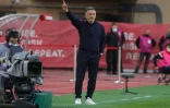 L'entraîneur de Nice Christophe Galtier, lors de la défaite, 1-0 face à Monaco, lors de la 33e journée de Ligue 1, le 20 avril 2022 au Stade Louis II