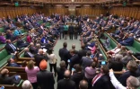 Les députés britanniques débattent du processus du Brexit, sur une photo extraite d'une vidéo fournie par les services du Parlement le 3 avril 2019