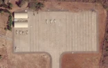 Image satellite obtenue auprès de Planet Labs PBC, le 17 juillet 2025, montrant un avion et un drone - que l'on pense être un Bayraktar TB2 de fabrication turque - sur le tarmac de la base aérienne de Bahir Dar, dans la région Amhara, en Éthiopie, le 28 avril 2025