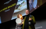 Le chef français Mathieu Viannay du restaurant Mère Brazier à Lyon récompensé lors d'une cérémonie des World Restaurants Awards à Paris, le 18 février 2019