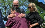 Le président Joe Biden et sa femme Jill Biden à Uvalde le 29 mai 2022