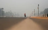 Une rue de New Delhi un jour de forte pollution, le 1er novembre 2019 en Inde