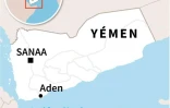 Carte du Yémen localisant Aden