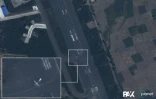 Image satellite prise le 2 décembre 2021 par Planet Labs PBC montrant ce que l'organisation de paix néerlandaise PAX dit être un drone avec les dimensions qui correspondent au Mohajer-6 iranien sur le tarmac de la base aérienne de Harar Meda à Bishoftu, en Éthiopie