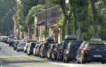 File de voitures ralenties ou à l'arrêt entre Villefranche de Lauragais et Toulouse, le 4 août 2018