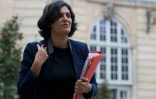 La ministre du Travail Myriam El Khomri arrive à l'Hôtel Matignon à Paris, le 18 février 2016 