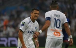 Dimitri Payet (à droite) et Alexis Sanchez le 31 août 2022 au Stade Vélodrome de Marseille lors du match OM-Clermont. Le Chilien est l'un des jolis coups réussis au mercato par le club marseillais