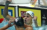Léon Marchand sacré champion du Monde sur 400 m quatre nages à Budapest, le 18 juin 2022 
