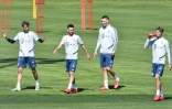Les joueurs du Bayern à l'entraînement, le 16 avril 2020 à Munich