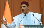 Le président nigérien Mohamed Bazoum, le 2 mai 2022 à Niamey