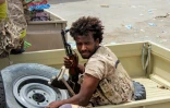 Un combattant yéménite des brigades Amalga (Les Géants), pro-gouvernement durant l'offensive sur Hodeida, le 21 juin 2018