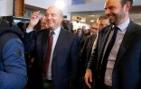 Alain Juppé et l'un de ses proches, Edouard Philippe, ici le 12 novembre 2016 au Havre, le maire du Havre qui se retire la campagne de François Fillon