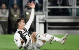 L'attaquant de la Juventus Cristiano Ronaldo lors de la défaite à domicile 2-1 face à l'Ajax Amsterdam en quarts de finale retour de Ligue des champions le 16 avril 2019