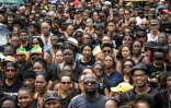 Des milliers de manifestants le 28 mars 2017 à Cayenne