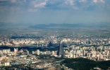 Vue de Pyongyang le 15 juin 2019