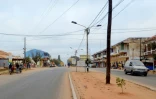 Une rue de Montepuez, le 3 août 2018 au Mozambique