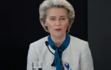 La présidente de la Commission européenne Ursula von der Leyen, le 9 avril 2022 à Varsovie