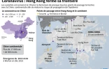 Frontière de Hong Kong avec la Chine touchée par le virus
