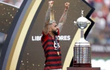 Gabriel Barbosa, alias "Gabigol",  principal artisan de la victoire de Flamengo sur River Plate en finale de la Copa Libertadores, le 23 novembre 2019 à Lima