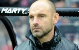 Gérald Baticle alors coach de Lyon lors du match à Guingamp le 11 février 2017