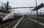L'Oceane, le nouveau TGV qui reliera Paris et Bordeaux arrive à Bordeaux, le 11 décembre 2016