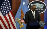 Le ministre américain de la Défense Lloyd Austin à Arlington (Virginie), aux Etats-Unis, le 23 mai 2022