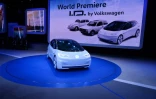 Un prototype I.D. de Volkswagen présenté au salon de l'automobile à Paris le 29 septembre 2016