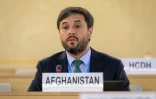 L'ambassadeur afghan Nasir Ahamd Andisha, lors d'une réunion spéciale du Conseil des droits de l'homme sur l'Afghanistan, le 24 août 2021 à Genève