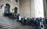 Devant le tribunal de Copenhague avant l'ouverture du procès de Peter Madsen, le 8 mars 2018