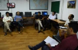 Des journalistes de la chaîne afghane ToloNews en conférence de rédaction, le 11 septembre 2018 à Kaboul