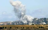Bombardement israélien près du village de Mayfadoun, dans le sud du Liban, le 6 juin 2026