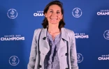 La présidente du Comité national olympique et sportif français, Amélie Oudéa-Castéra, participe à une Soirée des Champions, à Paris, le 23 juin 2025