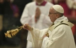 Le pape François lors de sa traditionnelle homélie de Noël, le 24 décembre 2016 au Vatican