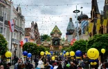 Réouverture de Europa Park à Rust, en Allemagne, le 21 mai 2021