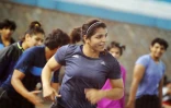 La lutteuse indienne Sakshi Malik à l'entraînement le 24 mai 2016 à Lucknow