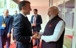 Le président Emmanuel Macron et le Premier ministre indien Narendra Modi à Nice, le 14 juin 2026