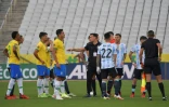 L'incompréhension totale pour les joueurs brésiliens et leurs adversaires argentins après l'interruption du match par l'Anvisa à Sao paulo, le 5 septembre 2021